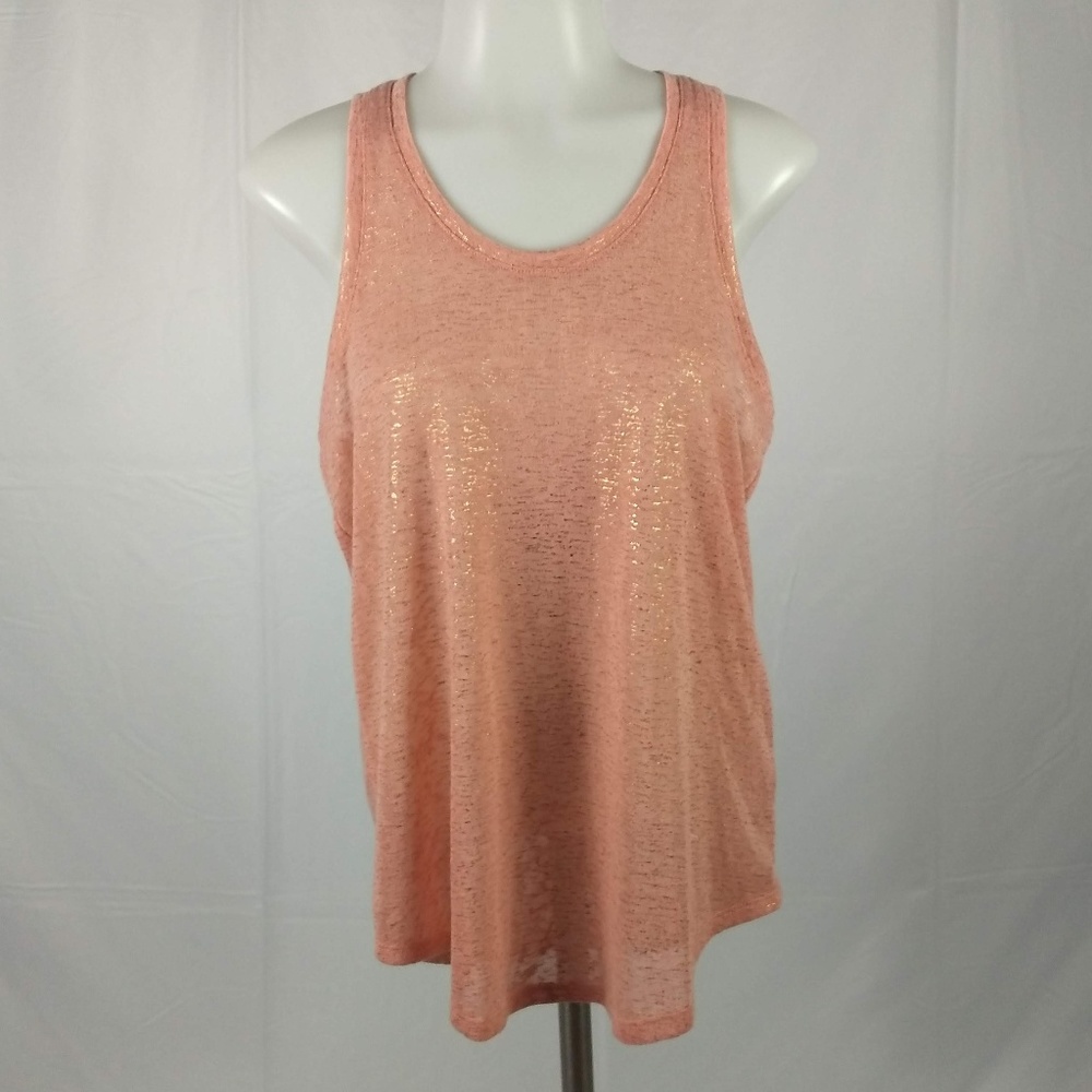 Jessica Simpson Size Medium Tank Top Pink/Gold